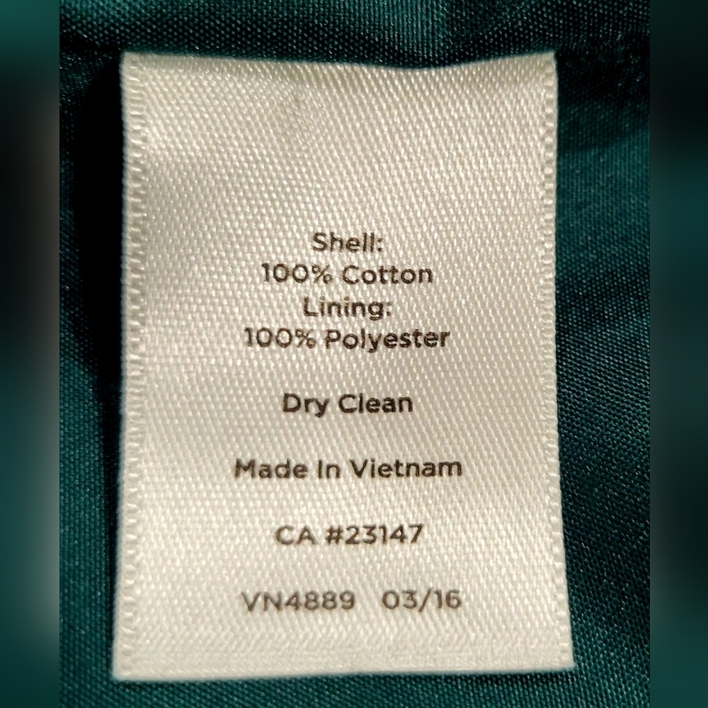Talbots Emerald Green Velvet Women's Blazer | Size 12 - Picture 5 of 5